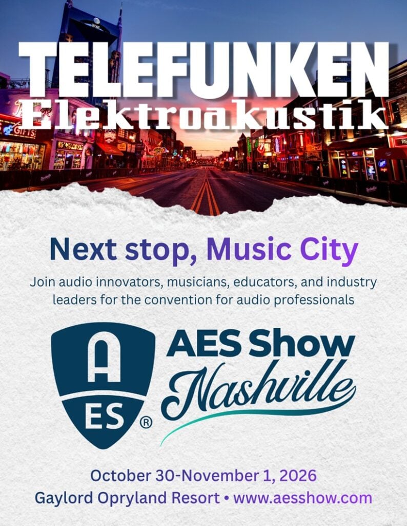 TELEFUNKEN at AES 2026 Nashville