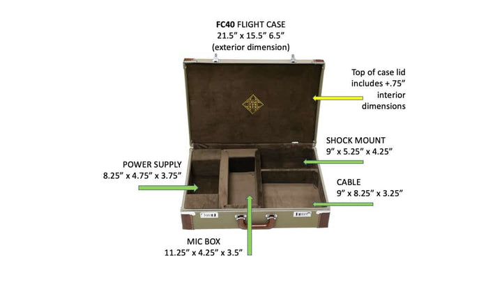 FC40 Microphone System Flight Case (U47, U48)
