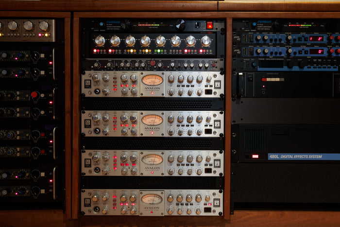 Outboard preamplifiers and studio processing racks