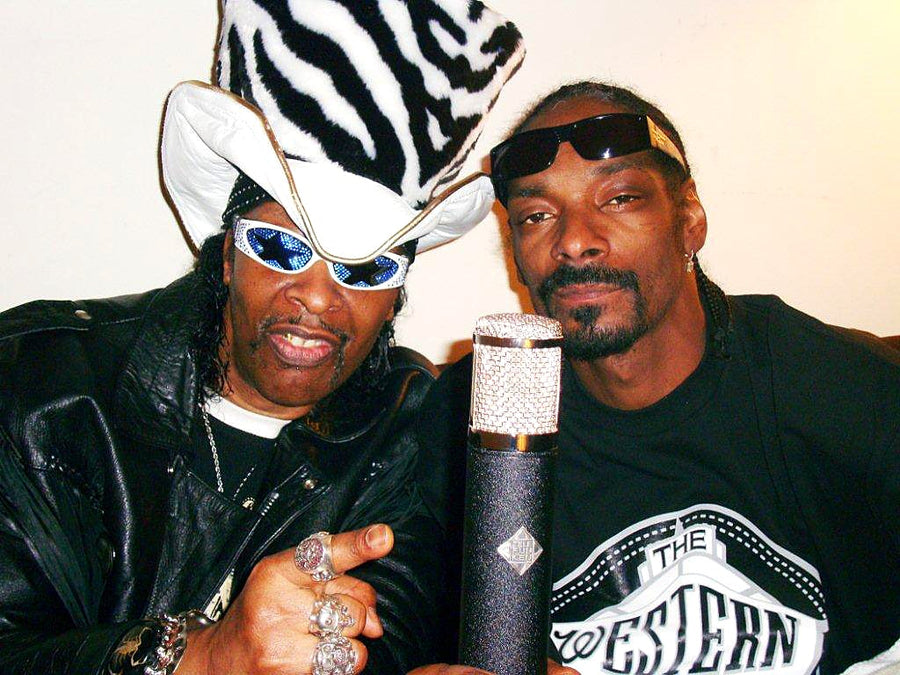 Funkadelic Bootsy Collins & Snoop Dogg Go for T-Funk Mics