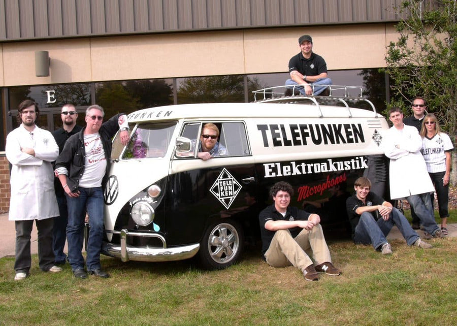 TELEFUNKEN Drives Custom VW Van to AES Convention Floor