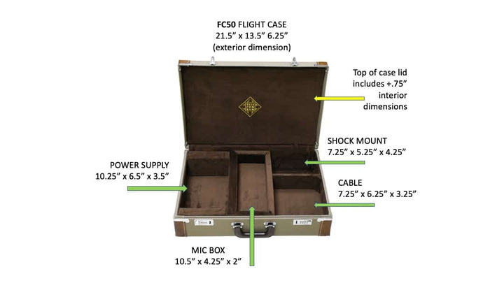 FC50 Microphone System Flight Case (ELA M 251E)