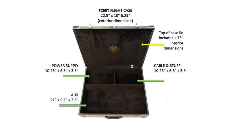 FC60T Microphone System Flight Case (ELA M 260 Tri-Mono Set)