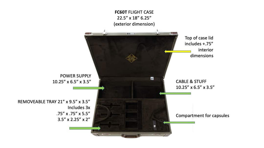 FC60T Microphone System Flight Case (ELA M 260 Tri-Mono Set)