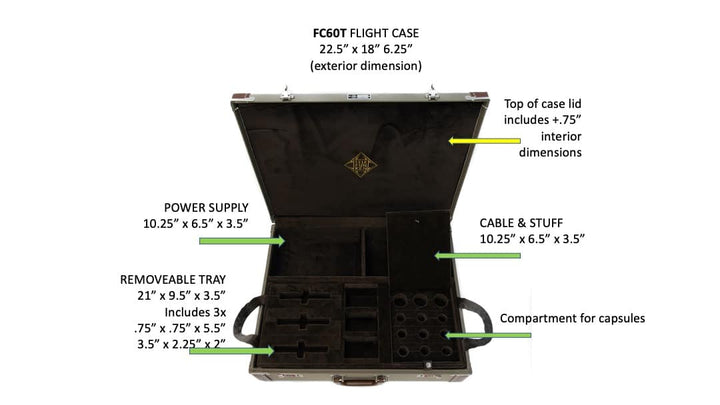 FC60T Microphone System Flight Case (ELA M 260 Tri-Mono Set)