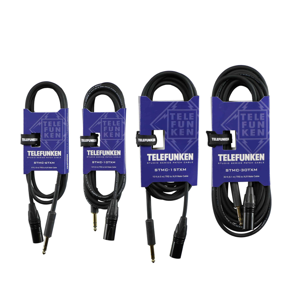 STMC TXM Cables – TRS to XLR Male